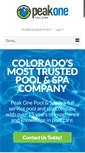 Mobile Screenshot of peakonepoolandspa.com